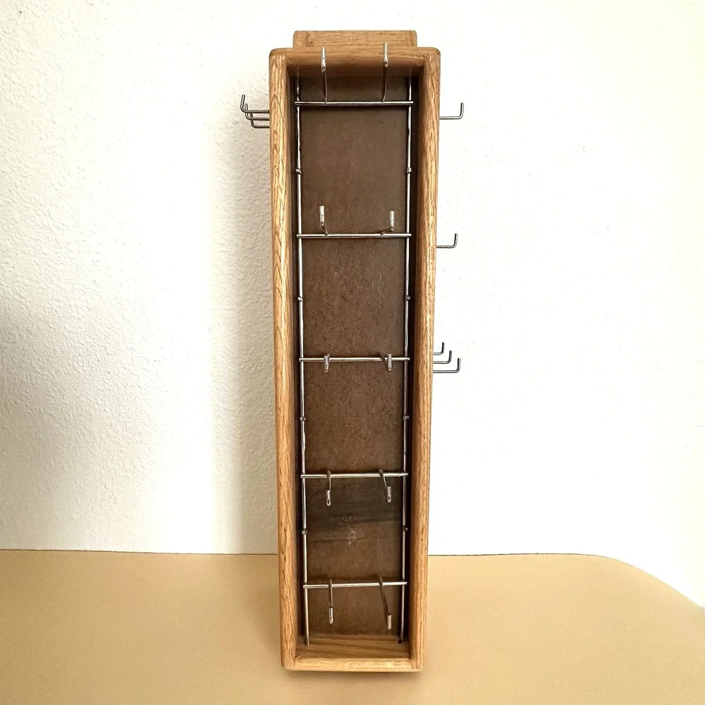 Wood Rotating Jewelry Display Stand 21.5